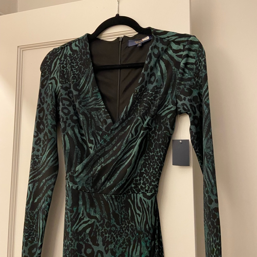 NWT Animal Print Rachel Roy Midi Dress, XS